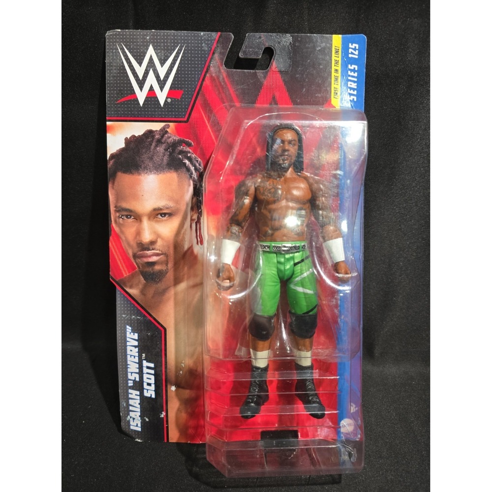 WWE Mattel Isaiah Swerve Scott Action Figure Series 125 HDC98 Damaged Pkg